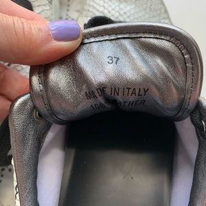 Zadig and Voltaire women’s white leather sneakers